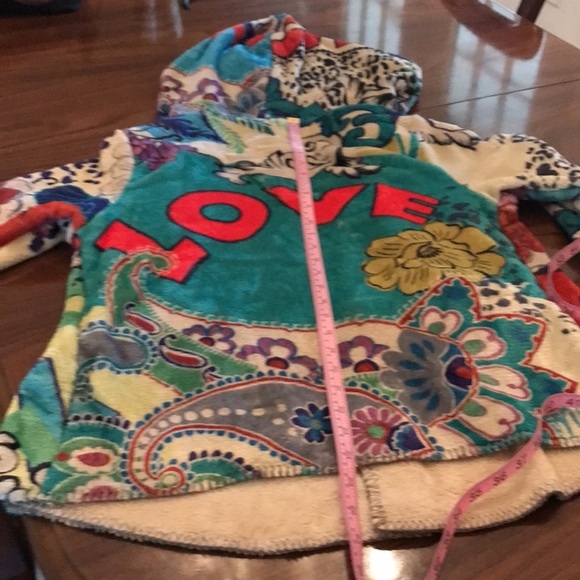 Johnny Was Biya XS Sherpa Fleece Hooded Jacket NWOT - Picture 7 of 9